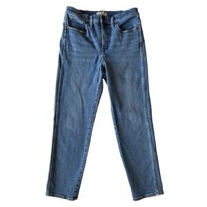 Madewell Jeans‎ Womens 29 Mid Rise Stovepipe Stretch Blue Straight Comfort